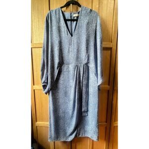Halston drape sleeve dress